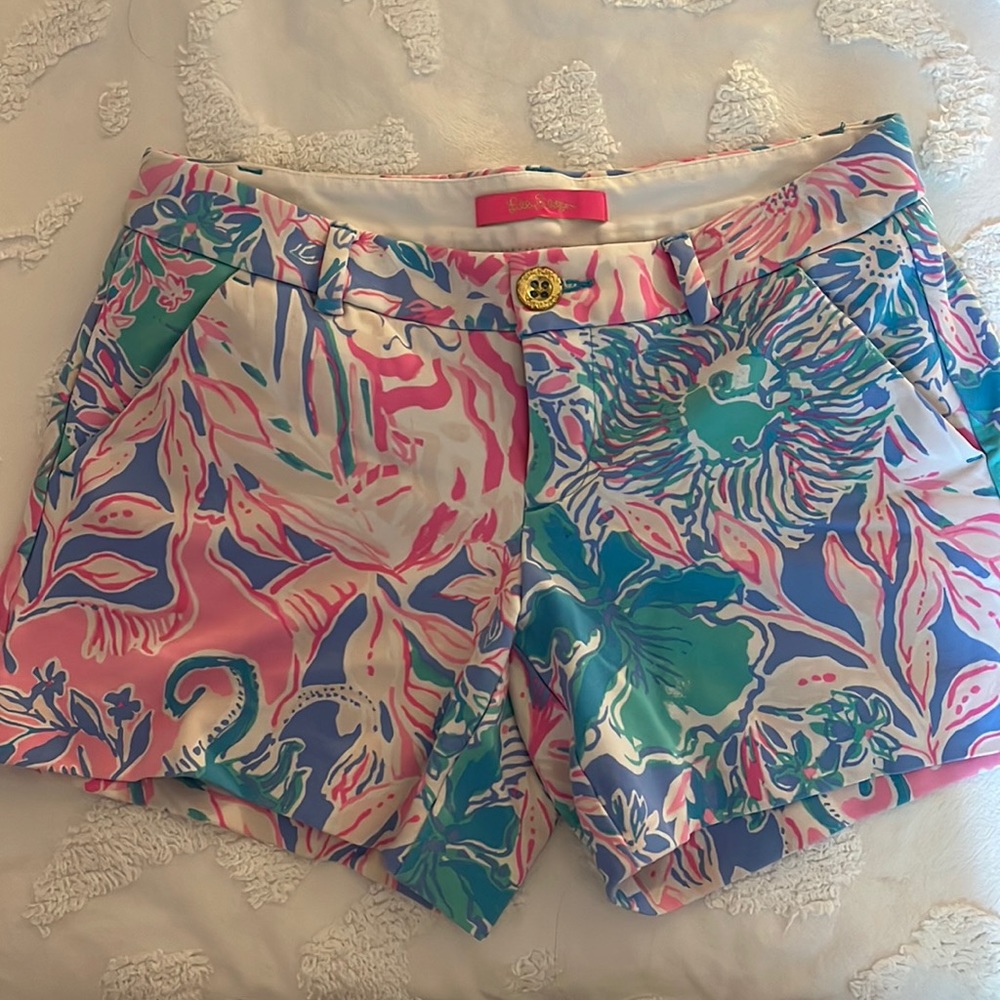 Lily Pulitzer Shorts Size 0 Pink Blue Green and White